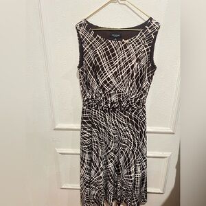 Perceptions Black and White Abstract Dress